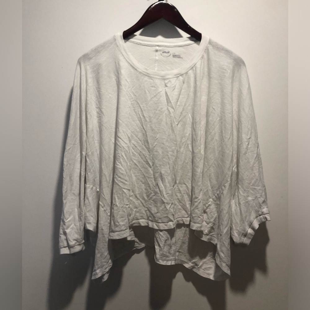 aerie White Short-Sleeve Relaxed Tee